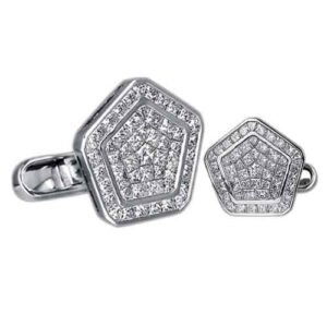 Baguette Diamond Pentagon Cufflinks from Jacob & Co | 5 Most Expensive Cufflinks In The World