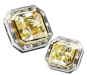 Emerald-Cut Canary Diamond Octagon from Jacob & Co | 5 Most Expensive Cufflinks In The World