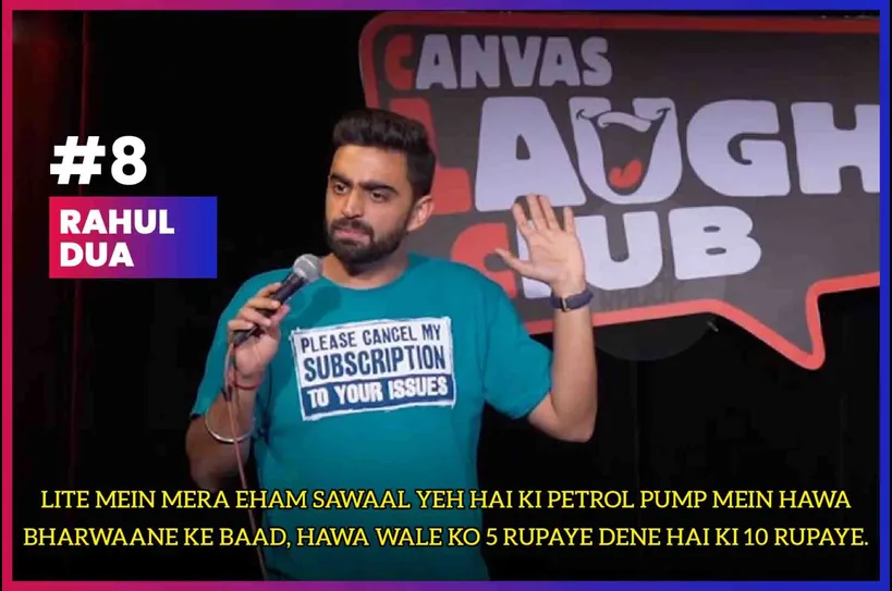 Rahul Dua, Top 10 Stand-Up Comedians In India