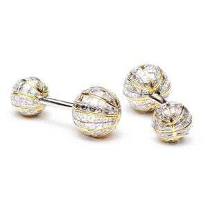 Double Diamond Basketball Cufflinks from Jacob & Co | 5 Most Expensive Cufflinks In The World