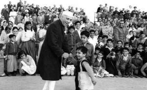 Pandit Jawaharlal Nehru with children Children's Day