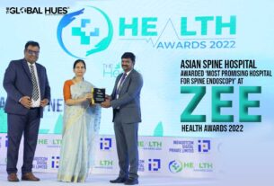 Asian Spine Hospital Awarded ‘Most Promising Hospital For Spine Endoscopy’ At Zee Health Awards 2022