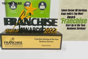 Talent Corner HR Services bags India's Top Most Award Franchise StartUp of the Year Business Services