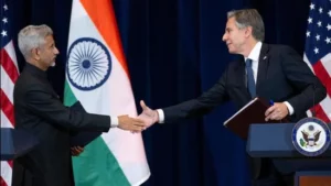 S. Jaishankar and US Secretary of State Antony Blinken in April 2022