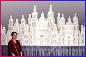 Prachi Dhabal Deb third record - 200 Kgs Heavy Indian Inspired Palace