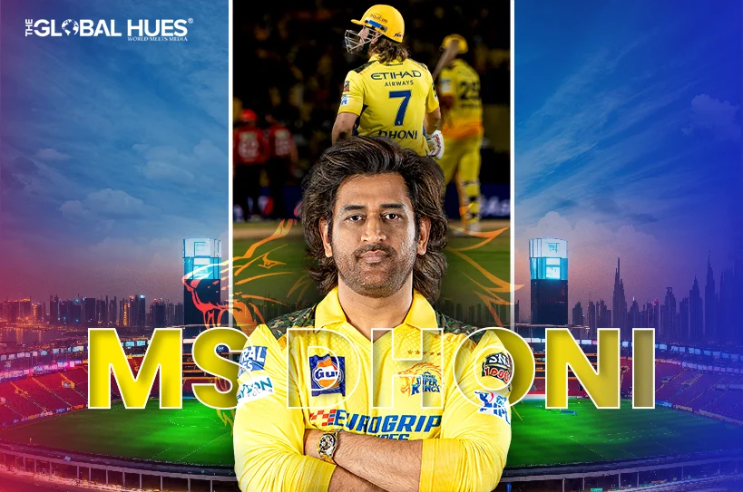 MS Dhoni The Global Hues Magazine August Edition